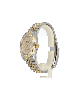 Rolex Datejust 36 2023 B+P | steel - gold champagne fluted - motif - blocks diamond Jubilee