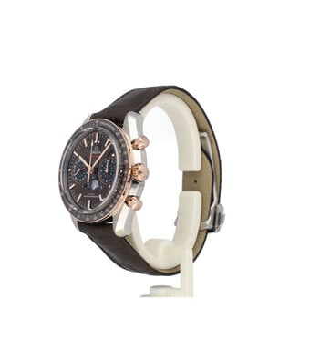 Omega Speedmaster Moonwatch Moonphase 44 steel rose gold brown 2023 box + papers