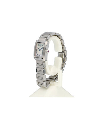 Cartier Tank Française 25,35 mother of Pearl - steel roman