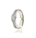 Cartier Santos de Cartier Demoiselle Small steel - silver roman dial | ref. 2698 | In very good co