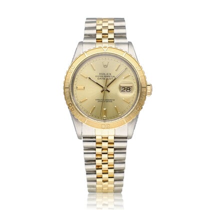 Datejust Turn-o-graph steel - yellow gold champagne Jubilee 1982 box + papers