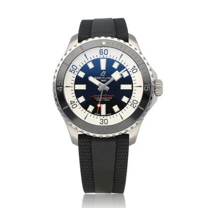 Superocean Automatic 44 NEW BREITLING SERVICE - 2023 box + papers | steel black
