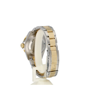 Rolex Submariner Date 40 NEW ROLEX SERVICE - 2003 B+P | steel - gold blue / bluesy