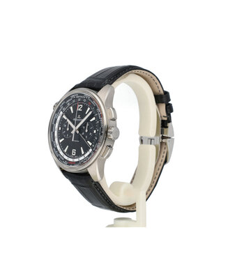 Jaeger-LeCoultre Polaris Chronograph WT 44 NEW JLC SERVICE - 2022 B+P | titanium black alligator leather