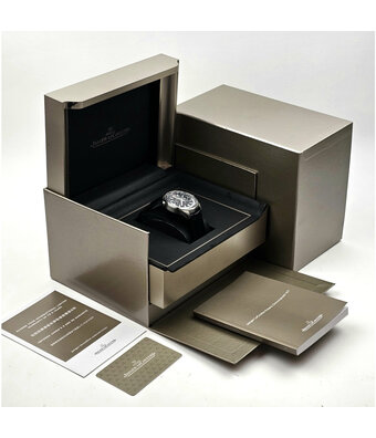 Jaeger-LeCoultre Polaris Chronograph WT 44 NEW JLC SERVICE - 2022 B+P | titanium black alligator leather