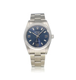 Rolex Air-king 34 NEW ROLEX SERVICE - 2005 box + papers  | steel blue Oyster