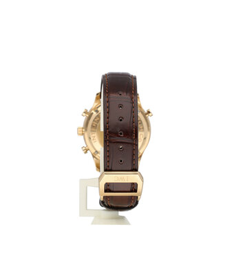 IWC Portugieser Chronograph Rattrapante 41 NEW IWC STRAP - 2004 box + papers | rose black alli