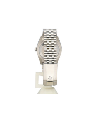 Rolex Datejust 36 NEW ROLEX SERVICE - 2022 B+P | steel - white gold blue Jubilee