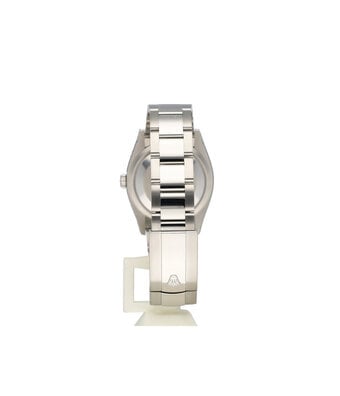 Rolex Datejust 36 NEW ROLEX SERVICE - 2019 B+P | steel - white gold blue Oyster