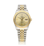 Rolex Datejust Turn-o-graph steel - yellow gold champagne Jubilee 1982 box + papers