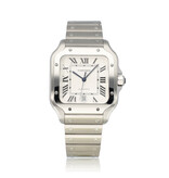 Cartier Santos de Cartier  Large OPEN DATE - B+P | steel silver XL | ref. 4072 |