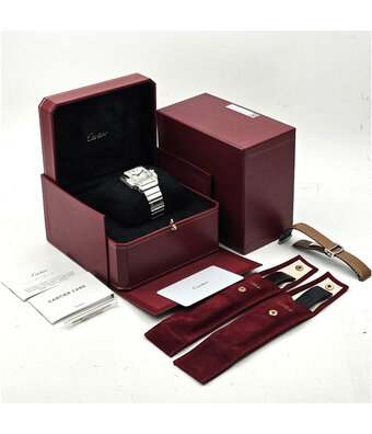 Cartier Santos de Cartier  Large OPEN DATE - B+P | steel silver XL | ref. 4072 |