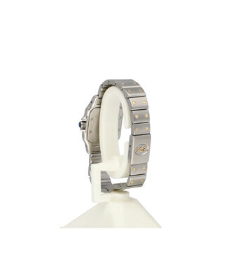 Cartier Santos de Cartier Galbée 24 steel / yellow gold white roman