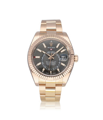 Rolex Sky-Dweller  42 2018 box + papers | rose gold everose grey - slate rhodium