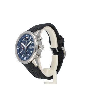IWC Aquatimer Chronograph Edition Expedition Jacques Cousteau 44 2019 + papers | steel blue ru
