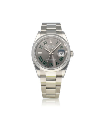 Rolex Datejust 36 2024 box + papers | Wimbledon Oyster domed steel