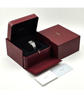 Cartier Panthère de Cartier  MM 2023 box + papers | steel diamond silver roman