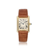 Cartier Tank Louis Cartier LM NEW CARTIER STRAP - 2007 B+P | ref. 2441 | yellow gold silver
