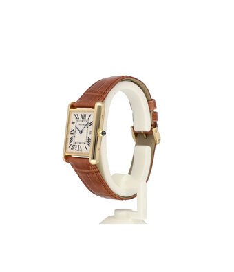 Cartier Tank Louis Cartier LM NEW CARTIER STRAP - 2007 B+P | ref. 2441 | yellow gold silver