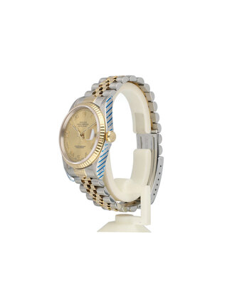 Rolex Datejust 36 2002 box + papers steel - gold champagne roman tight Jubilee