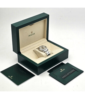 Rolex Datejust 36 2023 box + papers | steel - white gold silver Oyster