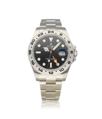 Rolex Explorer II  42 2018 box + papers | steel black - orange steel