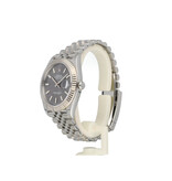 Rolex Datejust 41 NEW ROLEX SERVICE - 2023 B+P | steel - white gold silver index fluted Jubilee