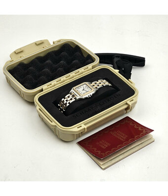 Cartier Panthère de Cartier   2 ROW - 1990 + papers | steel - gold ivory roman