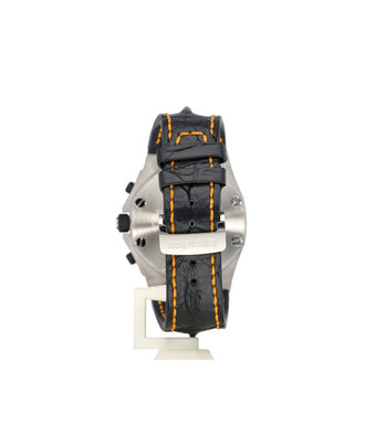 Audemars Piguet Royal Oak Offshore   NEW AP SERVICE of € 7.320,- - extract | steel black orange