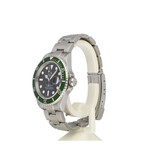 Rolex Submariner Date 40 NEW ROLEX SERVICE - 2008 | steel Kermit - Green - V-serial - RRR - reha