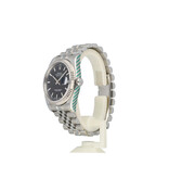 Rolex Datejust 36 NEW ROLEX SERVICE  - 2012 + papers | steel - white gold black roulette Jubilee