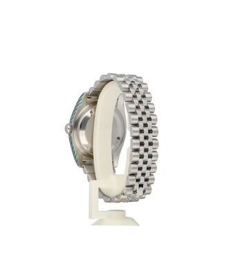 Rolex Datejust 36 NEW ROLEX SERVICE  - 2012 + papers | steel - white gold black roulette Jubilee