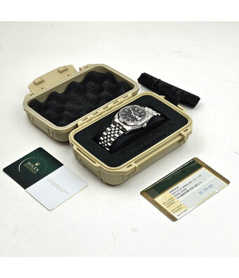 Rolex Datejust 36 NEW ROLEX SERVICE  - 2012 + papers | steel - white gold black roulette Jubilee