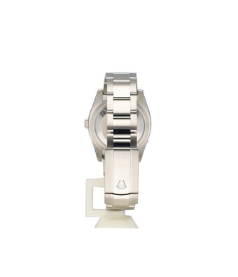 Rolex Datejust 36 NEW ROLEX SERVICE - 2016 B+P | steel - white gold diamond black Oyster