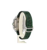 Cartier Santos de Cartier  Large OPEN DATE - box + papers | steel / green / arabic / middle east