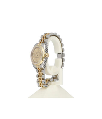 Rolex Lady-Datejust 26 NEW ROLEX SERVICE | F-serial 2004 steel - gold champagne diamond Jubilee