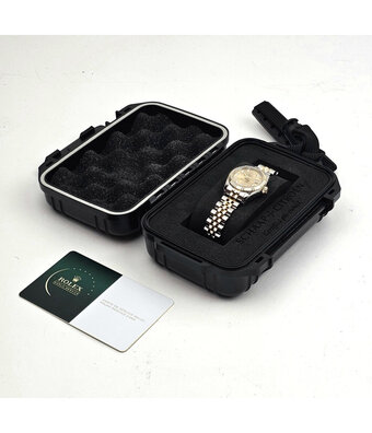 Rolex Lady-Datejust 26 NEW ROLEX SERVICE | F-serial 2004 steel - gold champagne diamond Jubilee