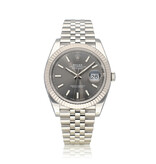 Rolex Datejust II 41 NEW ROELX SERVICE | steel - white gold rhodium - slate - grey fluted Jubile