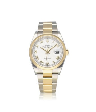 Rolex Datejust 36 2019 box + papers | steel - yellow gold white roman domed Oyster