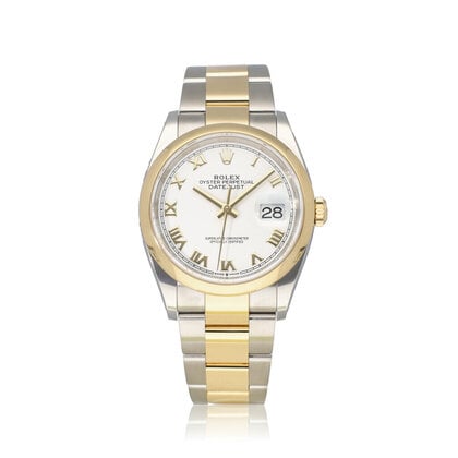 Datejust 36 2019 box + papers | steel - yellow gold white roman domed Oyster