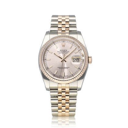 Datejust 36 2016 box + papers | steel - rose gold pink Jubilee
