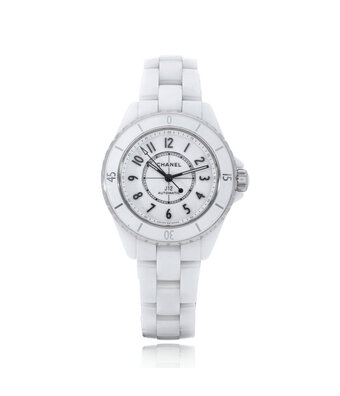 CHANEL J12 White Caliber 12.2 38 2026 box + papers | ceramic white