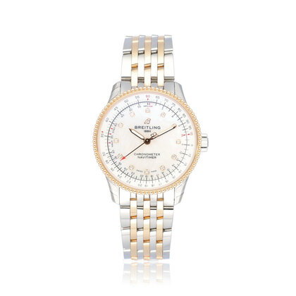 Navitimer Automatic 35 steel - rose gold MOP - pearl 2026 box + papers