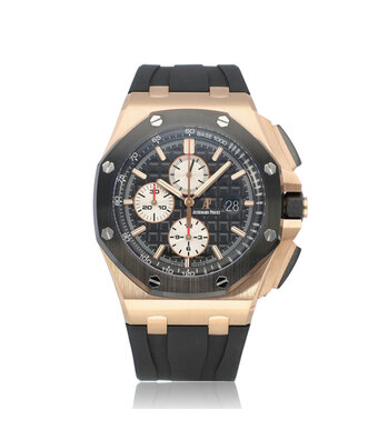 Audemars Piguet Royal Oak Offshore Chronograph 44 rose gold 2014 box + papers | NEW AP SERVICE € 2.500,-