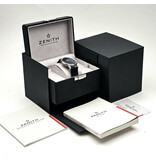 Zenith Elite Elite 6150 42 blue alligator 2017 box + papers