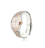 Rolex Datejust 41 steel - rose gold silver fluted / motif Oyster 2023 B+P