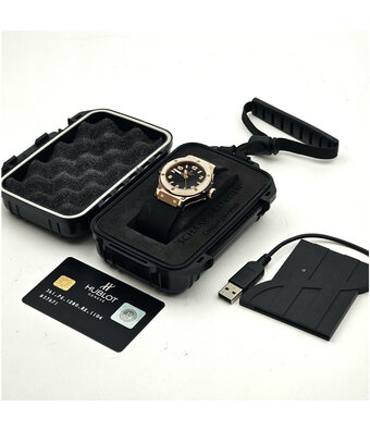 Hublot Big Bang Gold Diamonds 38 rose gold factory diamond bezel 2010 + papers