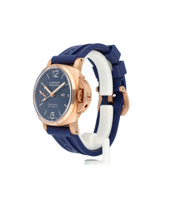 Panerai Luminor Perpetual Calendar 44 GMT rose gold / goldtech blue limited 2023 box + papers