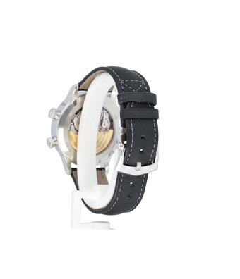 Patek Philippe Grand Complications Alarm Travel Time  platinum black leather