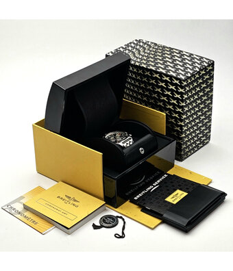 Breitling Chronomat GMT  steel black + box